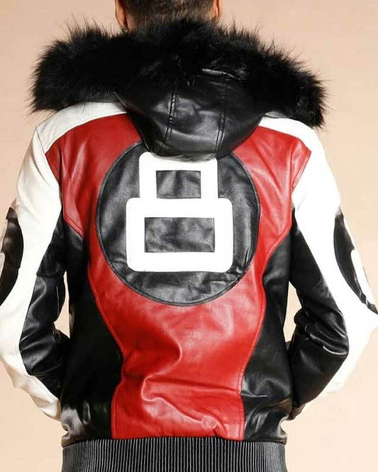 Hooded Leather Jacket