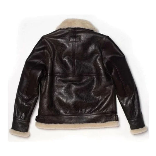 Aviator B-3 Shearling Jacket Brown men