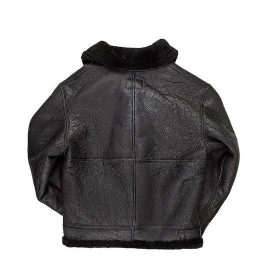 B-3 Black Hooded Bomber Jacket