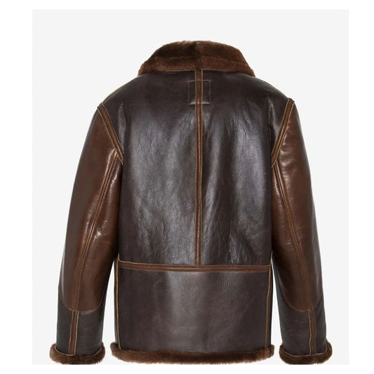 B-3 bomber leather jacket men