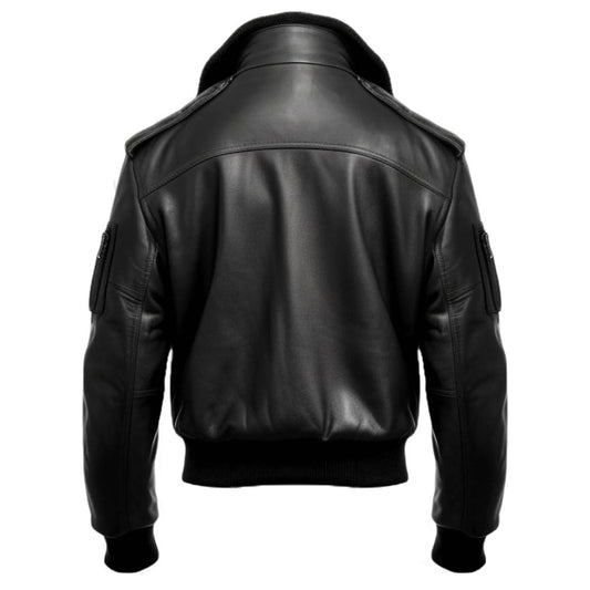 Black Jacket - Black Real Leather Jacket