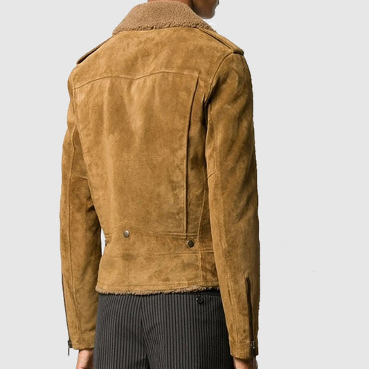 Brazilian Mud Motorcycle Jacket Men Fashion Leather Jacket