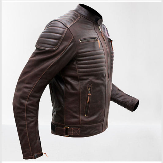 Men Leather Apparel Fashion Jacket
