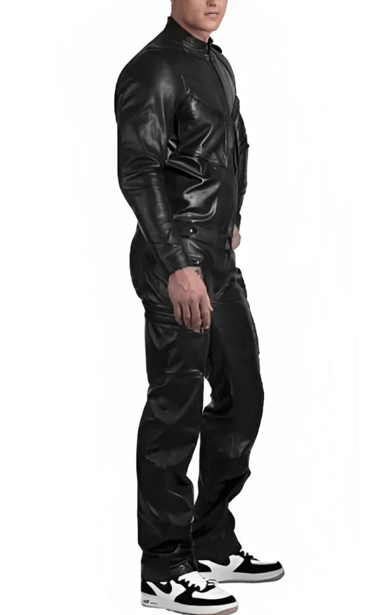 Buy-Mens-Leather-Jumpsuit-Black-With-Straps