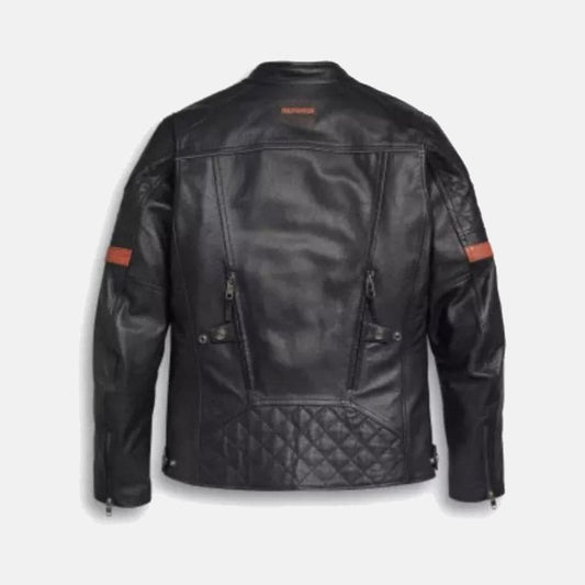 Harley Davidson Men's Vanocker Waterproof Leather Jacket
