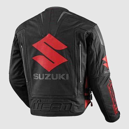 High Quality Suzuki Motorbike Motogp Leather Jacket