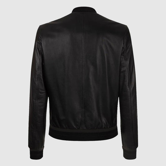 Leather Lambskin Bomber Jacket of Dolce & Gabbana