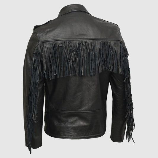 men biker leather jacket