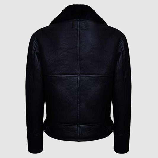 Men's B3 Air Force Real Shearling Sheepskin Aviator Pilot Flying Jacket