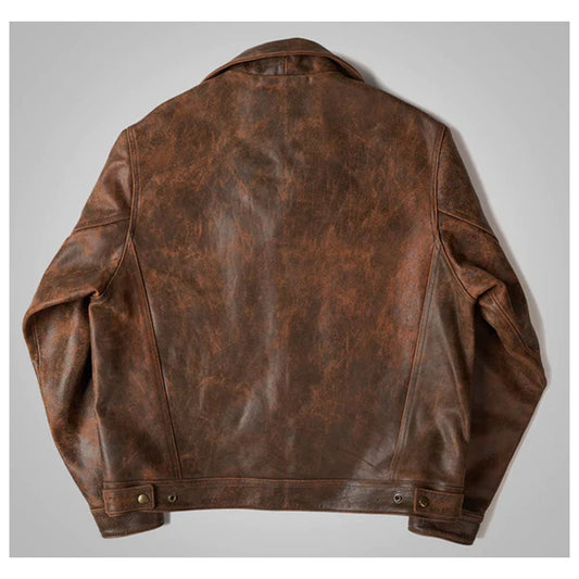 A2 Military Pilot Leather Bomber Jacket