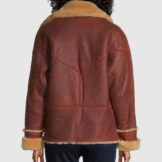 Sandro Shearling Moto Jacket
