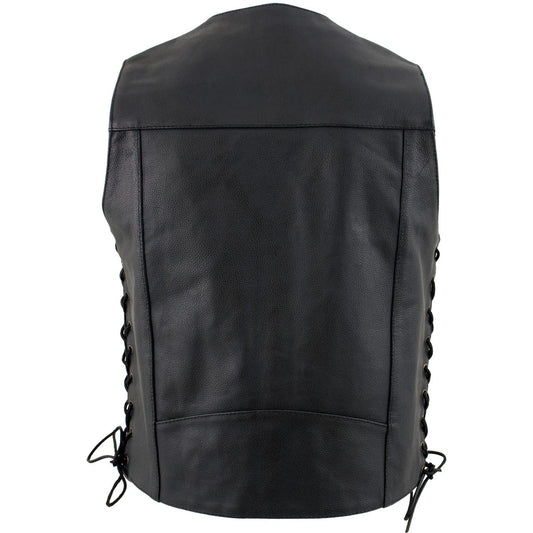 Leather Vest with Side Laces