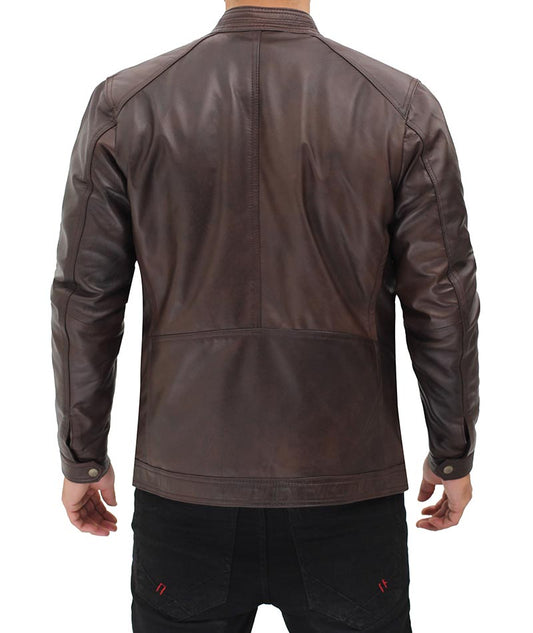 biker cafe Racer Jacket