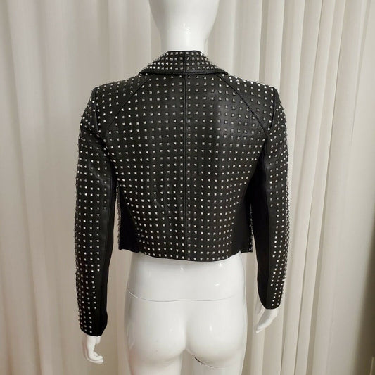 Gothic Rock Punk Leather Jacket