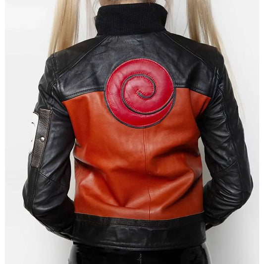 Orange Shippuden Uzumaki Leather Jacket