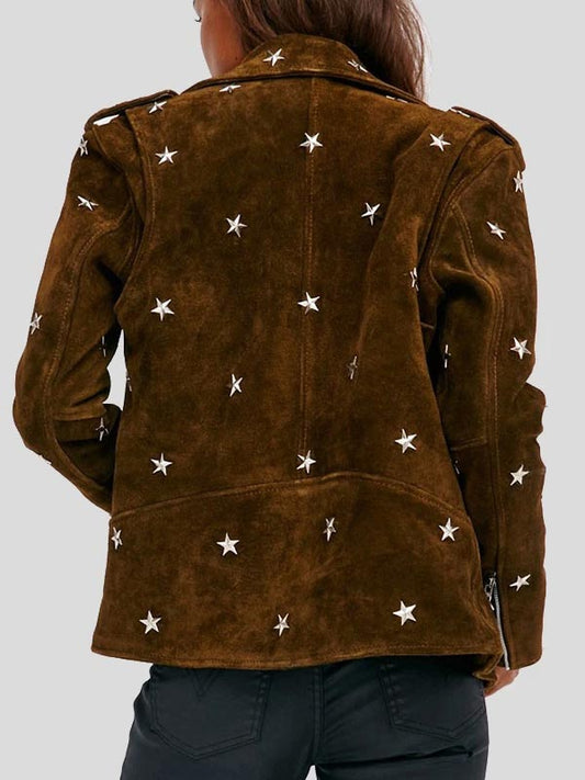 Womens Studded Leather Jacket