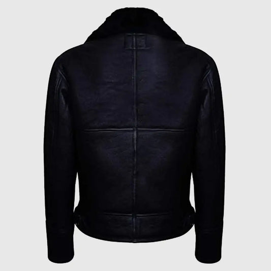 Men's B3 Air Force Real Shearling Sheepskin Aviator Pilot Flying Jacket