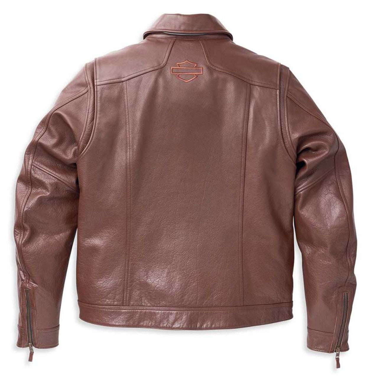 Harley-Davidson Men's Portage Midweight Leather Jacket - Brown