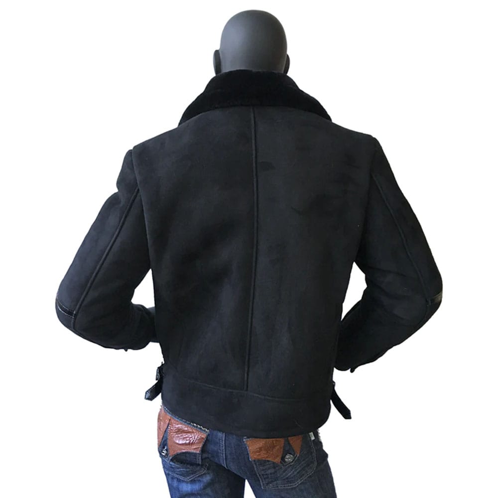 Sheepskin Jacket With Patent Leather