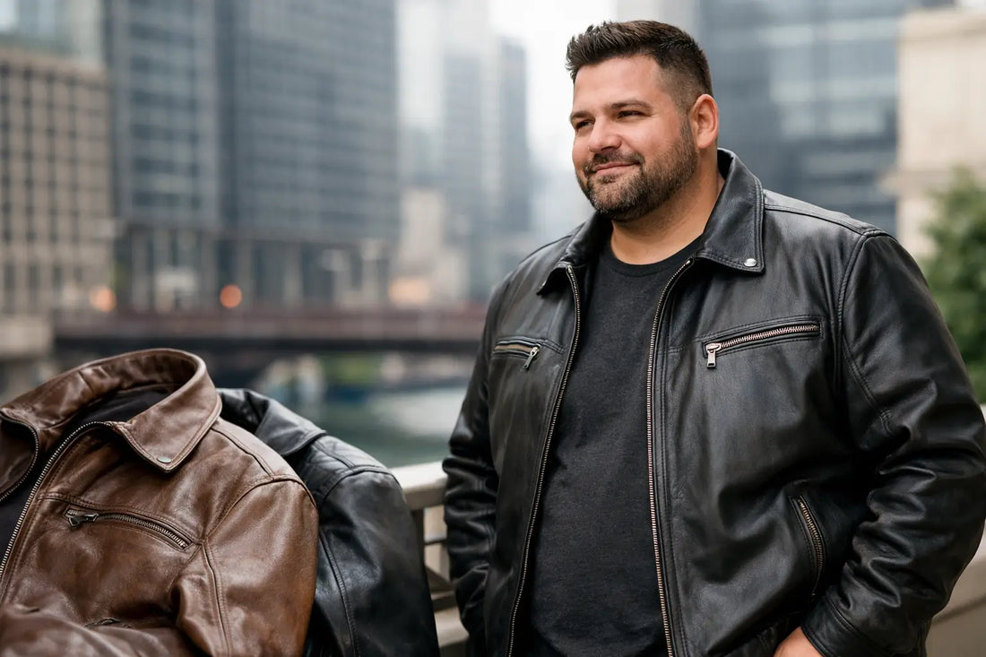 Mens Genuine Leather Jackets Plus Size Guide