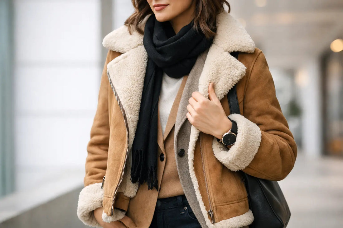 How to Layer a Shearling Coat Without Bulk