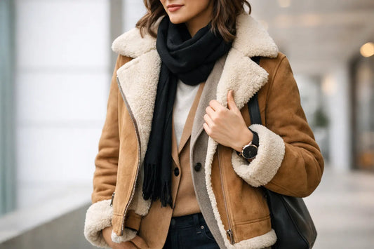 How to Layer a Shearling Coat Without Bulk