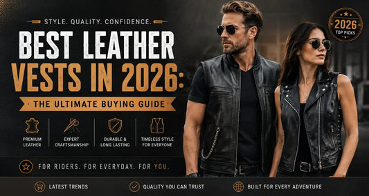 Leather vest men & women