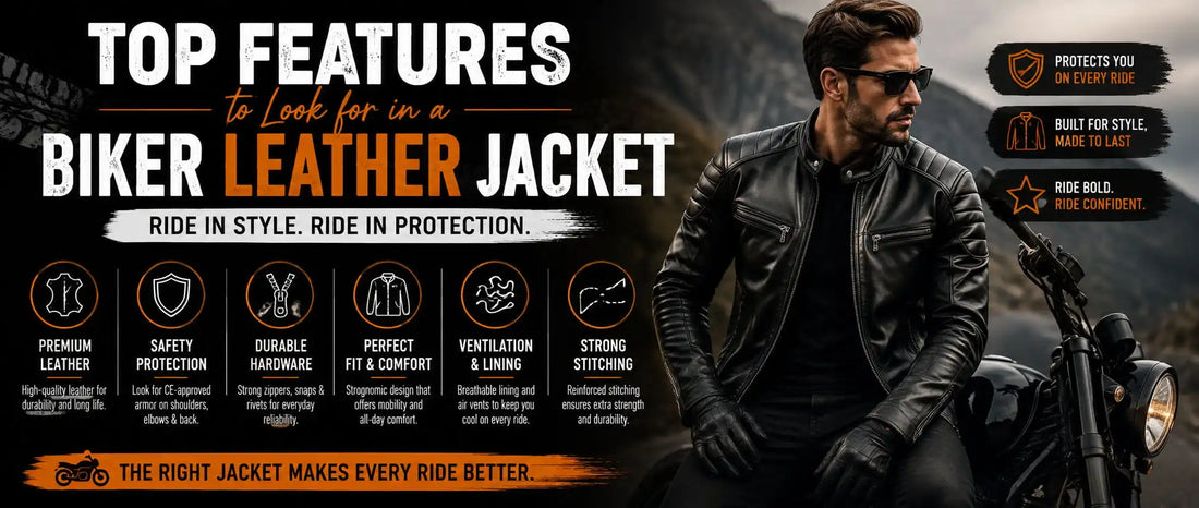 Top Features to Look for in a Biker Leather Jacket