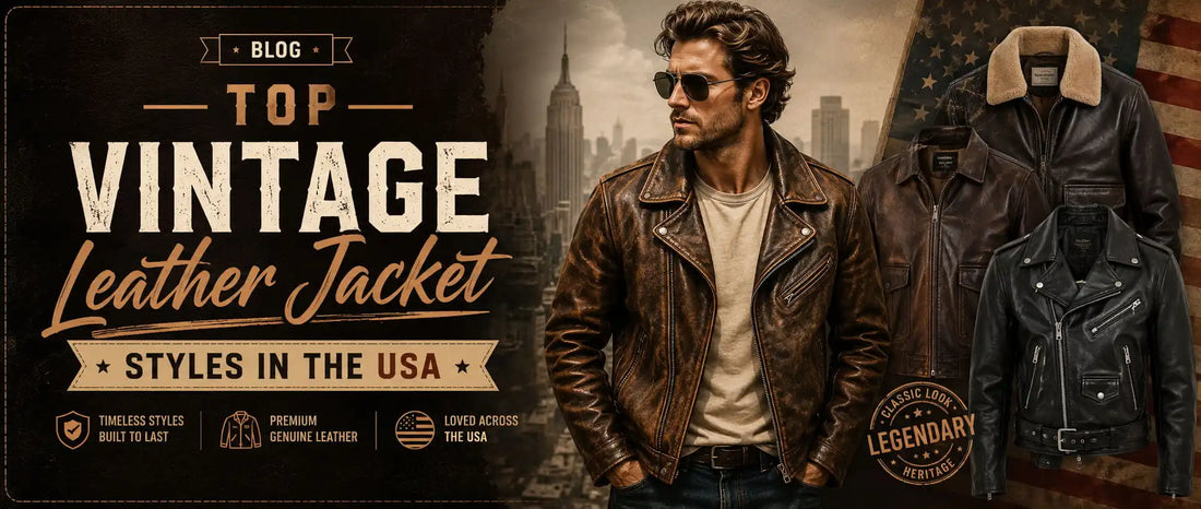 Top Vintage Leather Jacket Styles in the USA