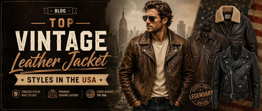 Top Vintage Leather Jacket Styles in the USA