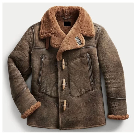 Bomber Real Sheepskin Leather Jacket