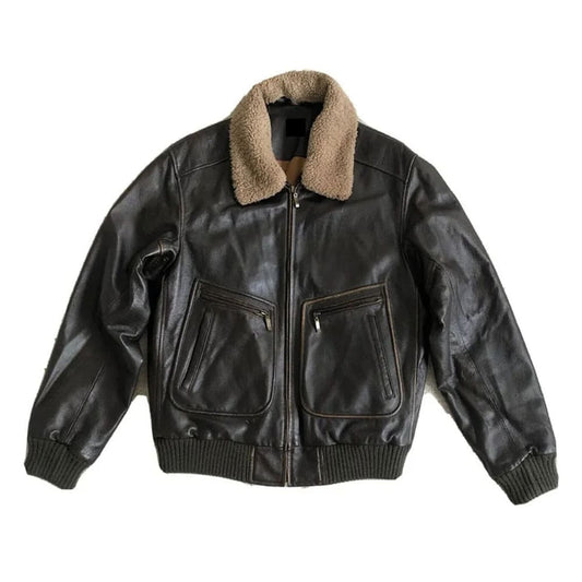 RAF Military Aviator US Pilot Bomber Jacket