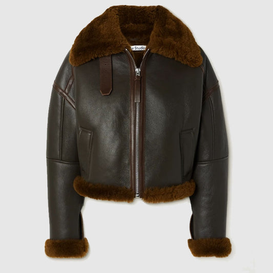 ACNE STUDIOS SHEARLING LEATHER JACKET