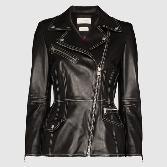 Alexander McQueen Lambskin Biker jacket