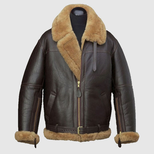 Curry Jacket Leather Coat B3 Bomber Jacket