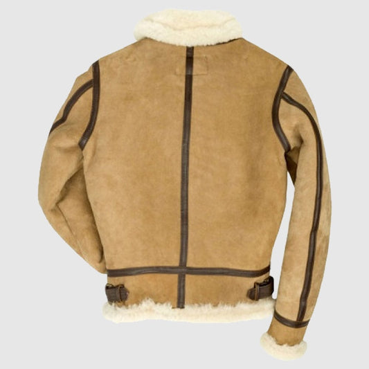 B-3 Bomber Suede Leather Jacket