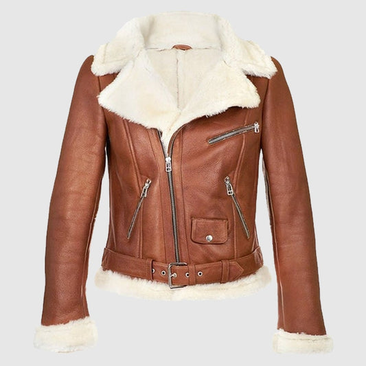 B3 Bomber Aviator Leather Jacket
