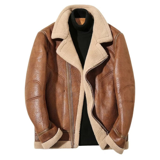 B3 Bomber RAF Aviator Cockpit Pilot Leather Jacket