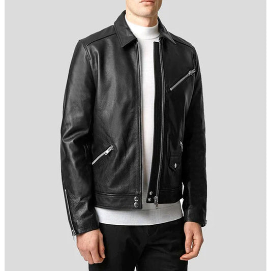 Benn Black Leather Jacket