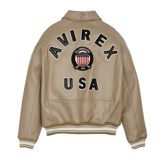 Best Avirex Icon Leather Bomber Jacket USA