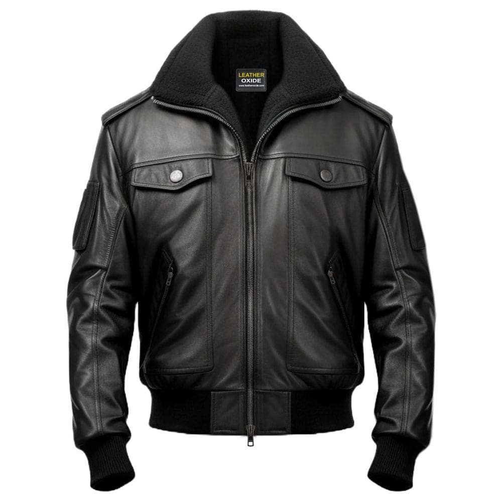 Black Jacket - Black Real Leather Jacket