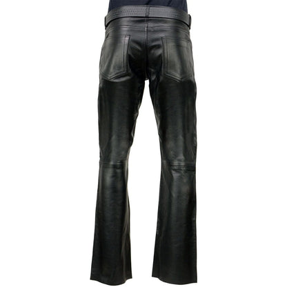 Black Leather Pant Men