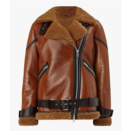 Oversized Shearling Jacket