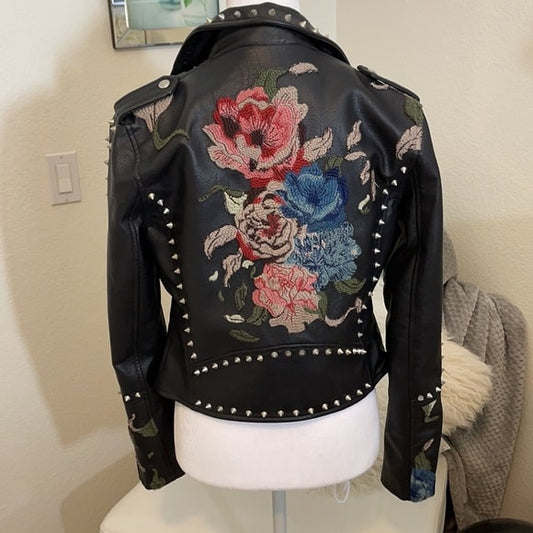 NYC Embroidered Spike Jacket