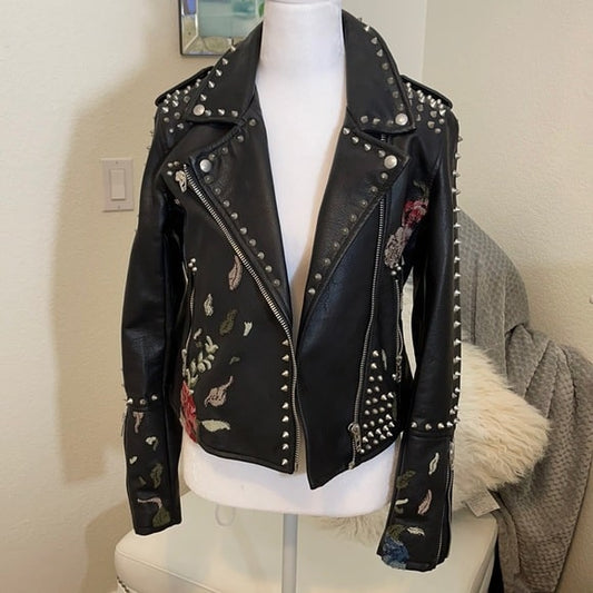 Embroidered Spike Jacket