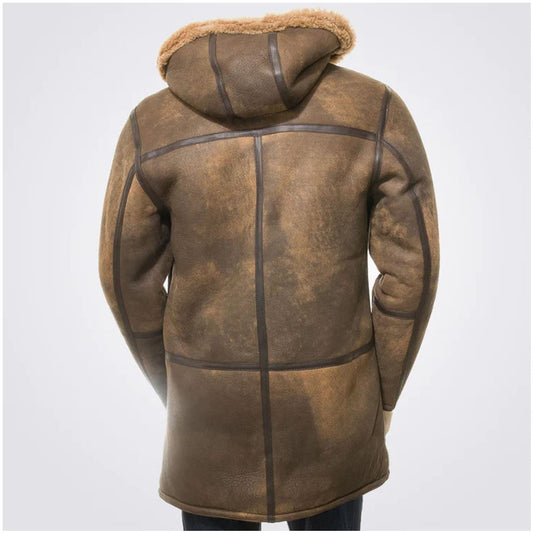 Sheepskin Duffle Coat for Men