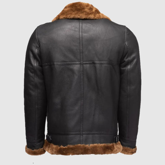 Classic Ginger Brown B3 Bomber Aviator Jacket