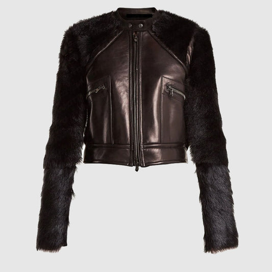 Shearling Biker Jacket