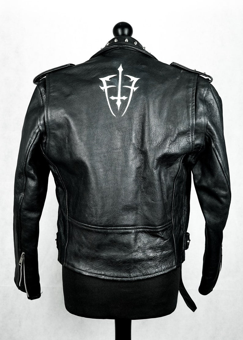 Custom Vintage  Studded Leather Jacket