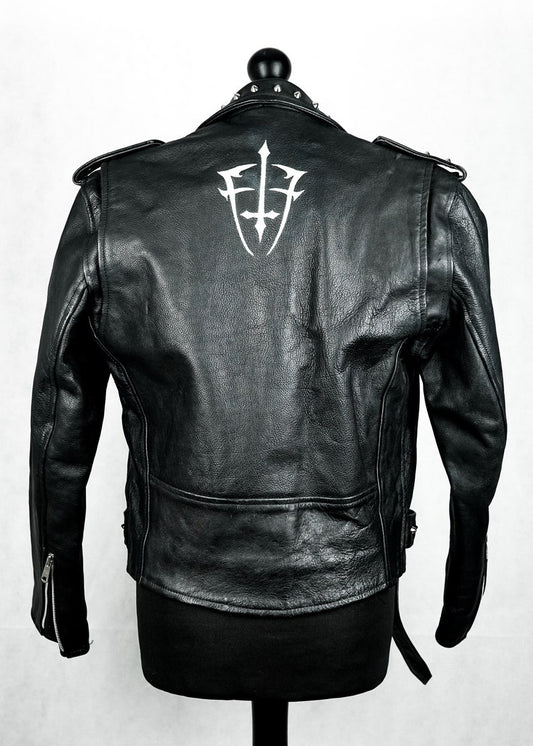 Custom Vintage  Studded Leather Jacket